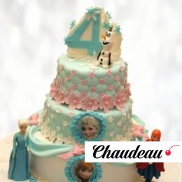 Торт Frozen на 4 года TF4G014091 фото и оформление торта