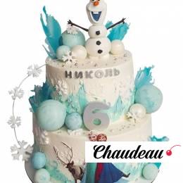 Торт Холодное сердце на 6 лет №2141 Торт Холодное сердце на 6 лет №2141