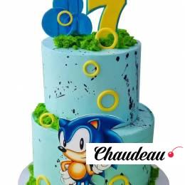 Торт с Соником на 7 лет №2380 Торт с Соником на 7 лет №2380