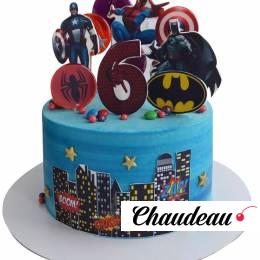 Торт с супергероями на 6 лет №2125 Торт с супергероями на 6 лет №2125
