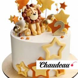 Торт со львом и звездочками №1729