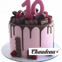 Торт со сладостями на 10 лет №1800