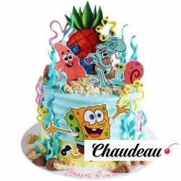 Торт со Спанч Бобом, Патриком и Сквидвардом №2836 Торт со Спанч Бобом, Патриком и Сквидвардом №2836