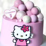 Торт Hello Kitty розовый мир THKR0014100 фото и оформление торта