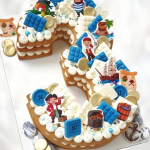 Торт цифра 3 с пиратами TC3P0014101 фото и оформление торта