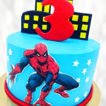 Торт Человек Паук на три года TCHP0014103 фото и оформление торта