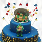 Торт день рождения с Черепашками Ниндзя TDRC014111 фото и оформление торта