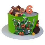 Торт Черепашки ниндзя на 6 лет №2655