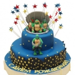 Торт Черепашки ниндзя с днем рождения №743