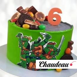 Торт Черепашки Ниндзя на 6 лет TCHN0014110 фото и оформление торта