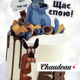 Торт Волк из мультика Щас спою TVMS014117 фото и оформление торта