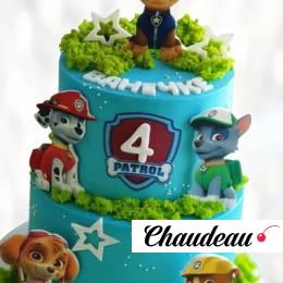 Торт Щенячий патруль два яруса TSCH0014118 фото и оформление торта