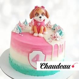 Торт розовый Щенячий патруль TRSC014120 фото и оформление торта