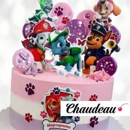 Торт Скай и компания для девочек TSKD014121 фото и оформление торта