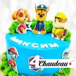 Торт Щенячий патруль на 4 года TSCH0014125 фото и оформление торта