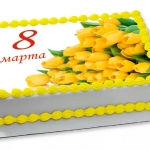 Торт  на 8 марта без мастики «Весна» на заказ