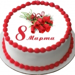 Торт без мастики на 8 марта «Букет» на заказ