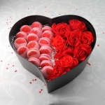 Набор макаронс с цветами «My heart» на заказ