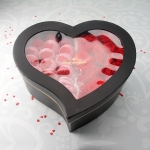 Набор макаронс с цветами «My heart» на заказ