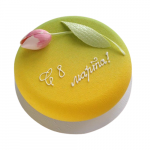 Торт на 8 марта «С праздником» Йогурт-клубника