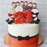 Торт к 23 февраля «О чем говорят мужчины» на заказ