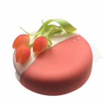 Торт на заказ для женщины «Букет тюльпанов» Йогурт-черника