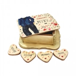 Пряничная  шкатулка «Любимому мужу»  на заказ