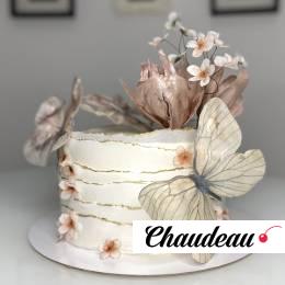 Торт на заказ «Летящие бабочки»