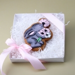 Имбирный пряник «Зайчонок» на заказ