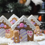 Пряники на Рождество «Снежный домик» на заказ