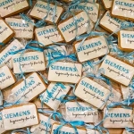 Брендированные пряники  с логотипом «Siemenc» на заказ