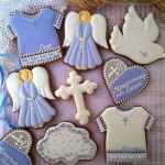 Пряники на крещение мальчика «№13» на заказ