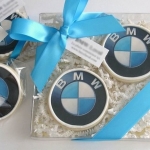 Корпоративные пряники  с логотипом «BMW» на заказ