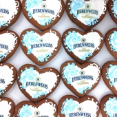 Корпоративные пряники  с логотипом «Liebenweiss» на заказ