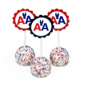 Кейк попсы с логотипом «АА» на заказ