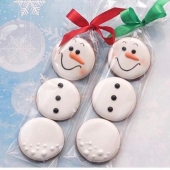 Пряники рождественские «Снеговичок» на заказ