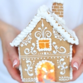 Новогодний пряничный домик  NPD00016233 NPD00016270