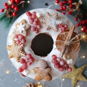 Рождественский кекс с имбирными пряниками RKIP016314 