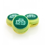 Корпоративные макаруны с логотипом «НТВ» на заказ