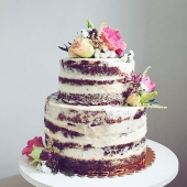 Открытый торт «Молодожены» на заказ