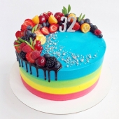 Торт «Ягодная радуга» на заказ