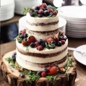 Открытый торт «Свадьба» на заказ