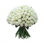 Белые розы «Вайт наоми» на заказ