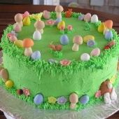 Праздничный торт «Пасхальная поляна» на заказ