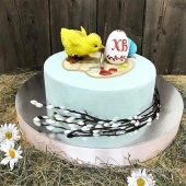 Праздничный торт «Утро Пасхи» на заказ