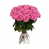 Розовые розы на заказ
