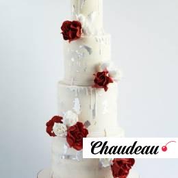 Торт «Красное на белом»