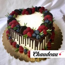 Торт «Ягодное сердце» фото 1 Торт «Ягодное сердце» на заказ