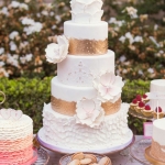 Торт с цветами «Обручальные кольца» на заказ