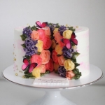 Торт с цветами «Нежность» на заказ